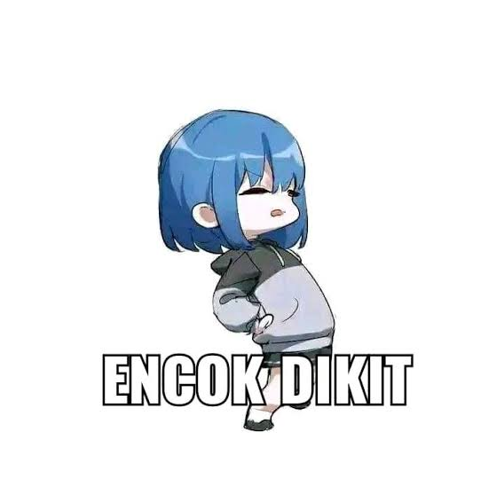 Maskot lagi istirahat sebentar sambil peregangan